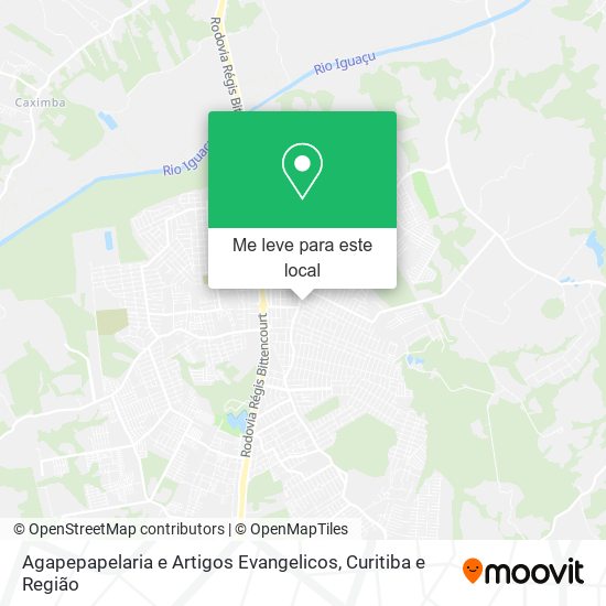 Agapepapelaria e Artigos Evangelicos mapa