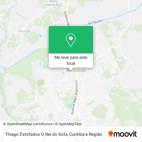 Thiago Estofados O Rei do Sofa mapa