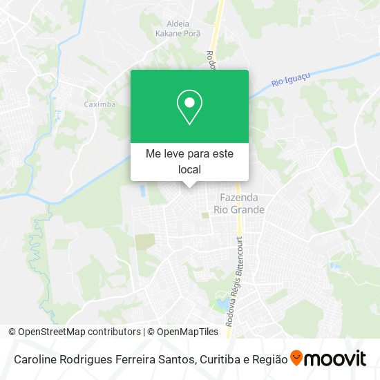 Caroline Rodrigues Ferreira Santos mapa