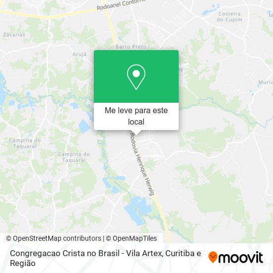 Congregacao Crista no Brasil - Vila Artex mapa