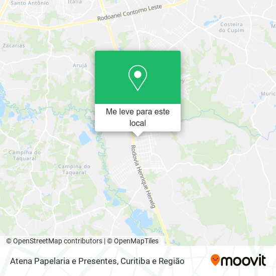 Atena Papelaria e Presentes mapa