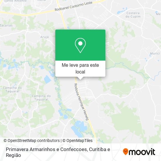 Primavera Armarinhos e Confeccoes mapa