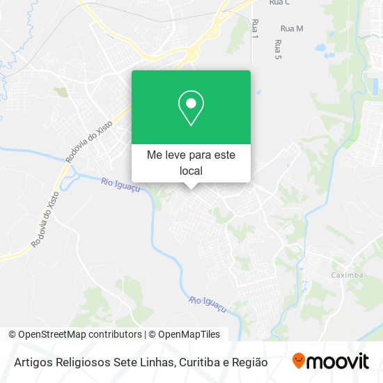 Artigos Religiosos Sete Linhas mapa