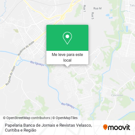 Papelaria Banca de Jornais e Revistas Velasco mapa
