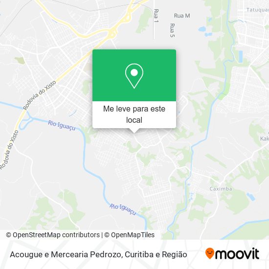 Acougue e Mercearia Pedrozo mapa