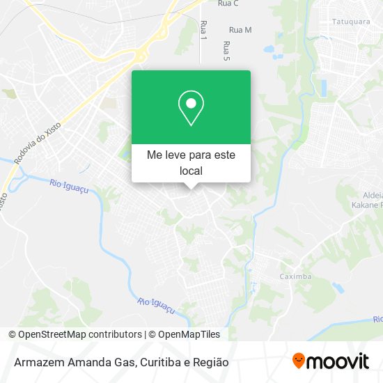 Armazem Amanda Gas mapa