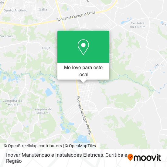 Inovar Manutencao e Instalacoes Eletricas mapa
