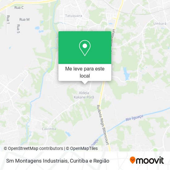 Sm Montagens Industriais mapa