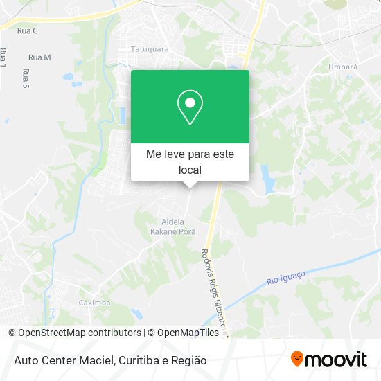 Auto Center Maciel mapa