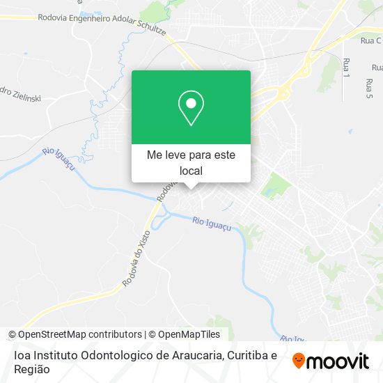 Ioa Instituto Odontologico de Araucaria mapa