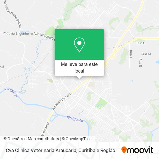 Cva Clinica Veterinaria Araucaria mapa
