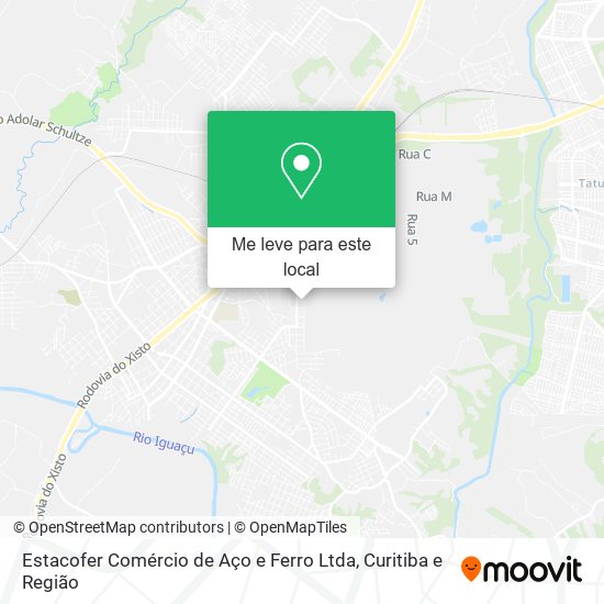 Estacofer Comércio de Aço e Ferro Ltda mapa