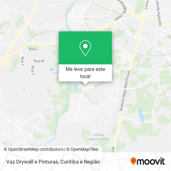 Vaz Drywall e Pinturas mapa