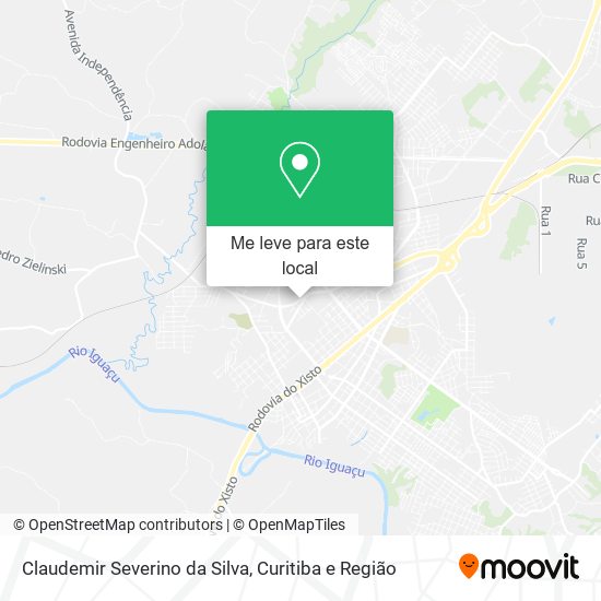 Claudemir Severino da Silva mapa