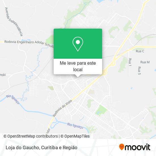 Loja do Gaucho mapa