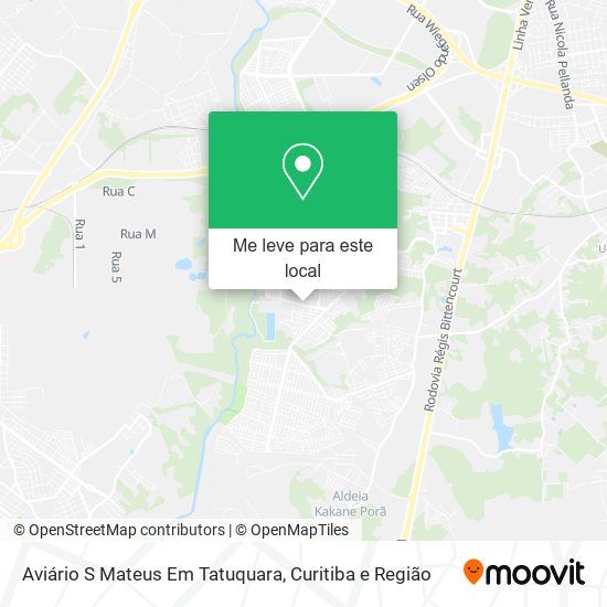 Aviário S Mateus Em Tatuquara mapa