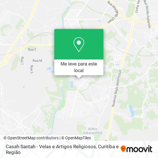 Casah Santah - Velas e Artigos Religiosos mapa