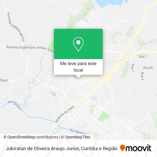 Jubiratan de Oliveira Araujo Junior mapa
