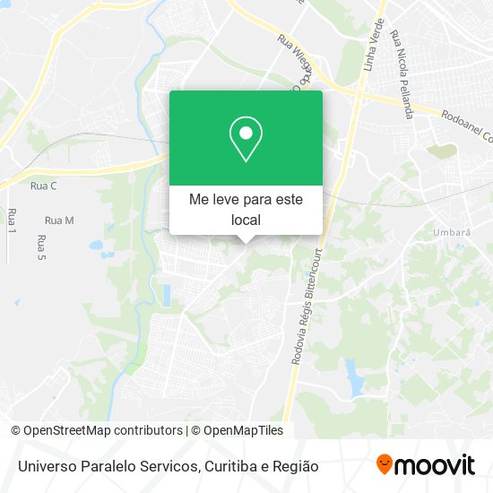 Universo Paralelo Servicos mapa