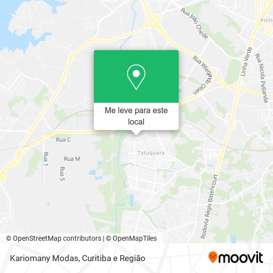 Kariomany Modas mapa