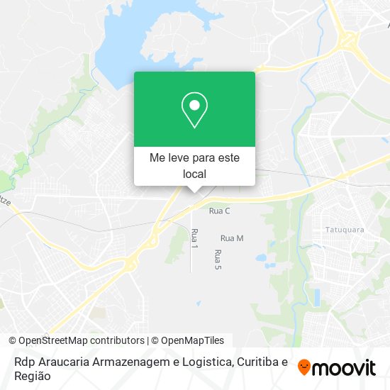 Rdp Araucaria Armazenagem e Logistica mapa