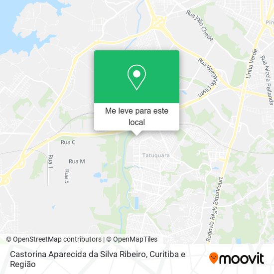 Castorina Aparecida da Silva Ribeiro mapa