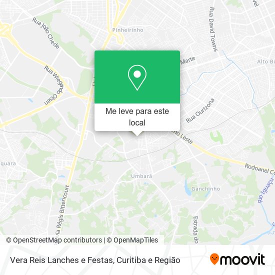 Vera Reis Lanches e Festas mapa