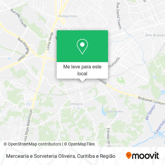 Mercearia e Sorveteria Oliveira mapa