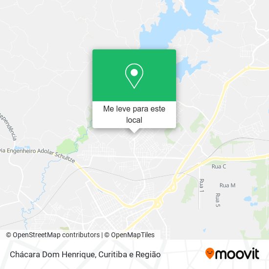 Chácara Dom Henrique mapa
