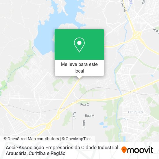 Aecir-Associação Empresários da Cidade Industrial Araucária mapa