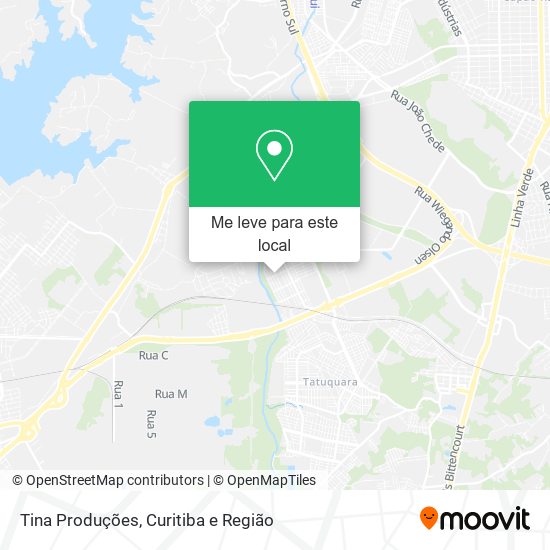 Tina Produções mapa