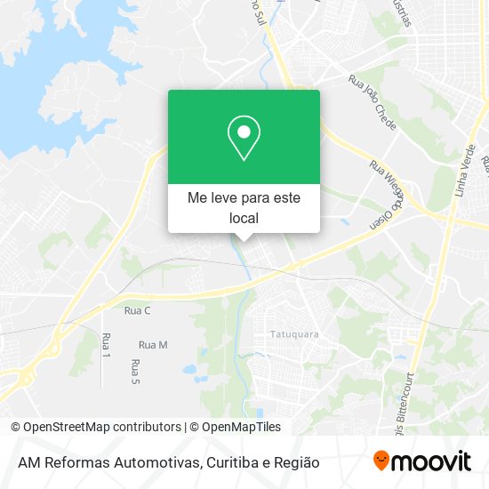 AM Reformas Automotivas mapa