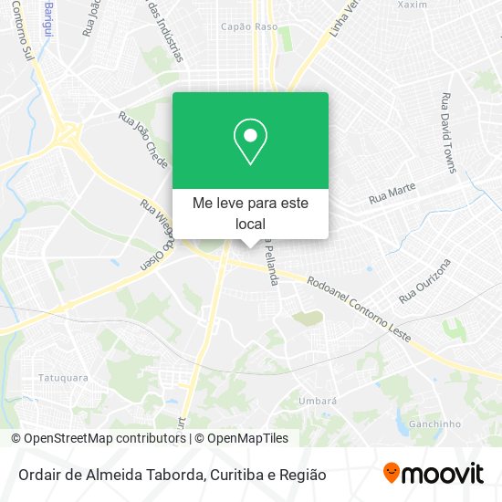 Ordair de Almeida Taborda mapa