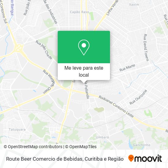 Route Beer Comercio de Bebidas mapa