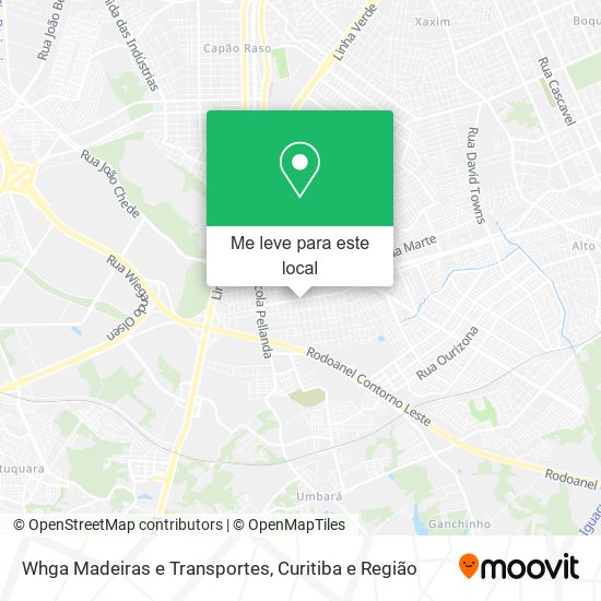 Whga Madeiras e Transportes mapa