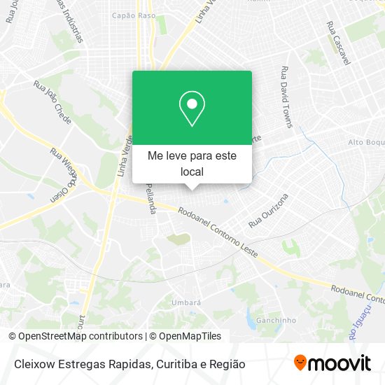 Cleixow Estregas Rapidas mapa