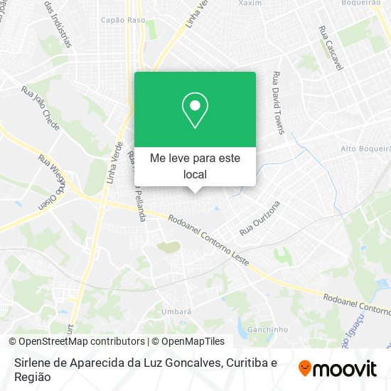 Sirlene de Aparecida da Luz Goncalves mapa