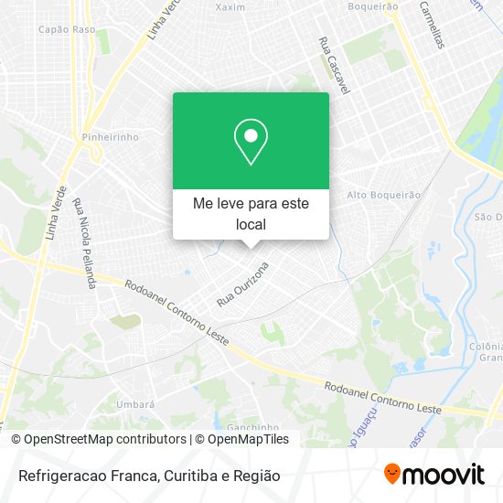 Refrigeracao Franca mapa