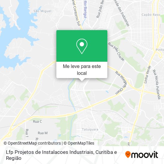 Lfp Projetos de Instalacoes Industriais mapa