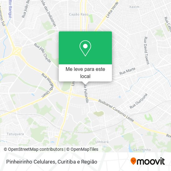 Pinheirinho Celulares mapa