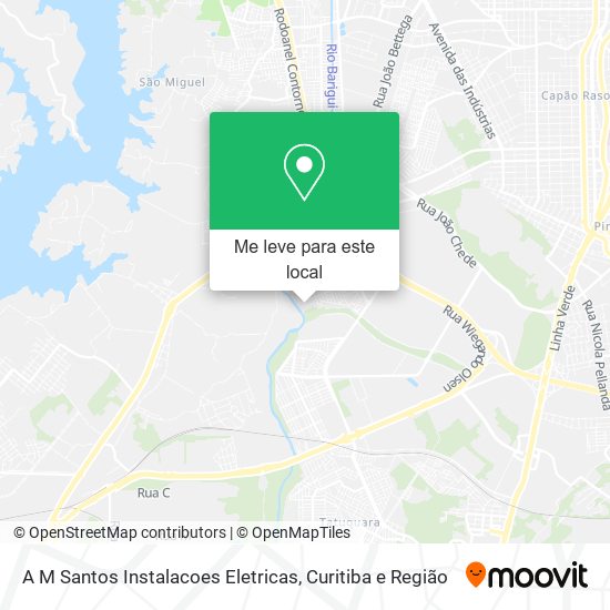 A M Santos Instalacoes Eletricas mapa