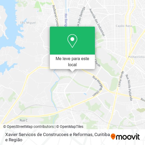 Xavier Servicos de Construcoes e Reformas mapa