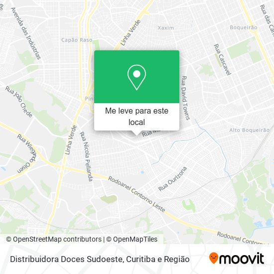 Distribuidora Doces Sudoeste mapa