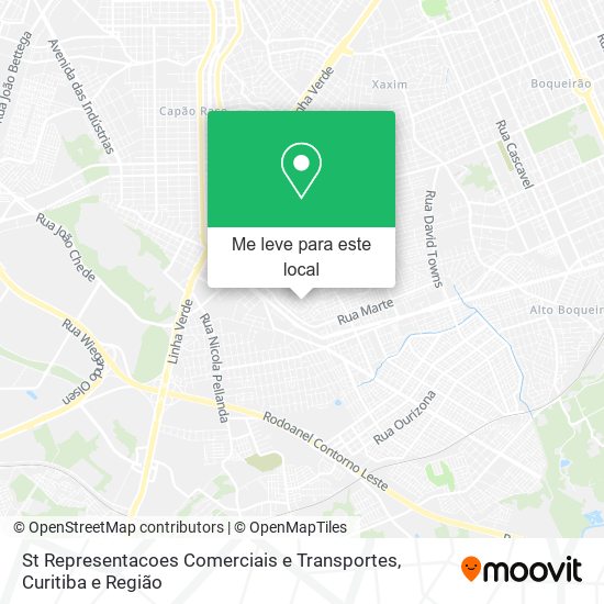 St Representacoes Comerciais e Transportes mapa