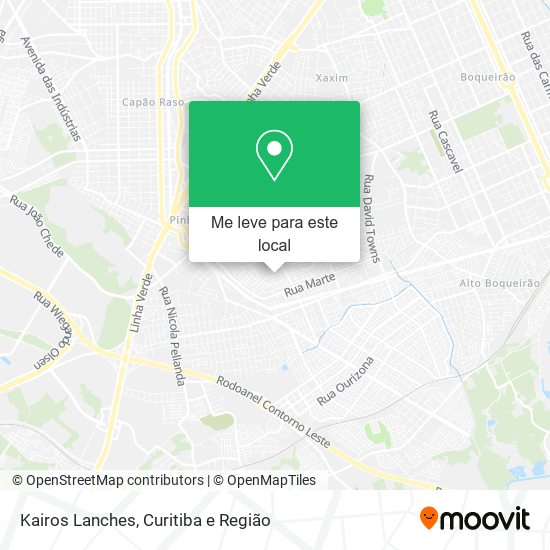 Kairos Lanches mapa