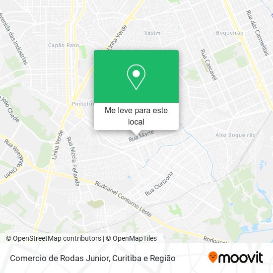 Comercio de Rodas Junior mapa