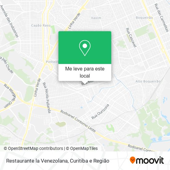 Restaurante la Venezolana mapa