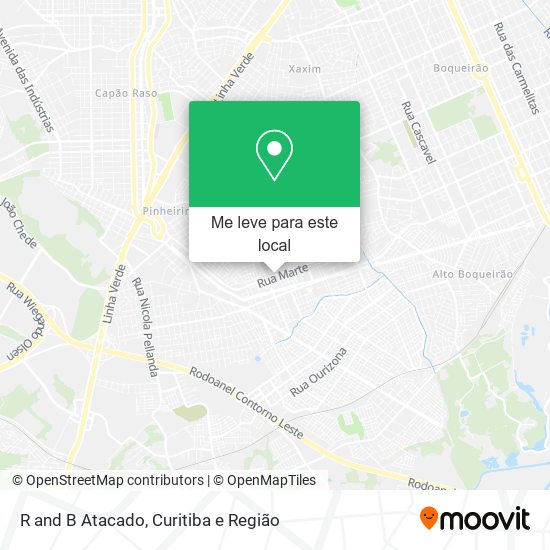 R and B Atacado mapa