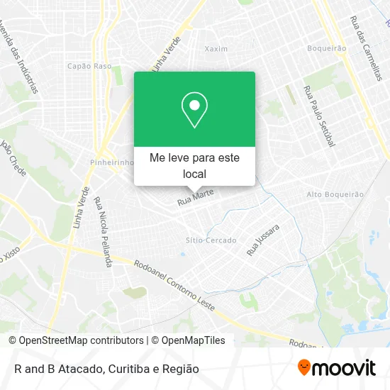 R and B Atacado mapa