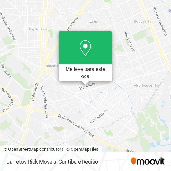 Carretos Rick Moveis mapa